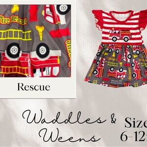 Fire Rescue Dress for Kids